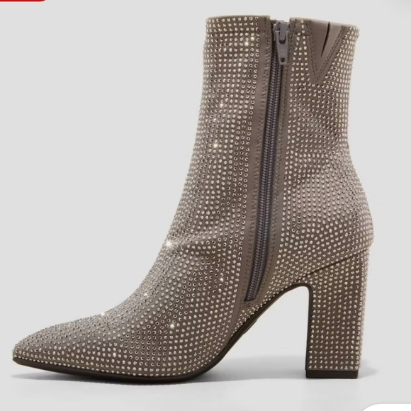 A New Day Cassidy Rhinestone-Embellished Ankle Boots - Picture 2 of 4